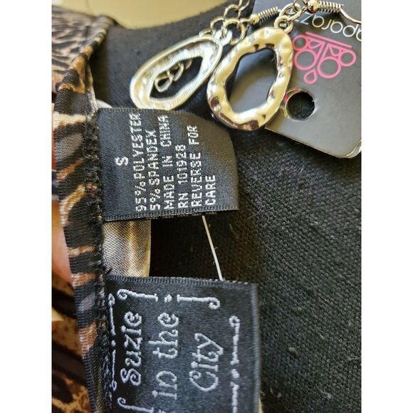 NWT Susie in the City Animal Print Dress Small - Picture 7 of 8